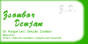 zsombor demjan business card