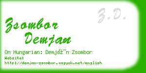 zsombor demjan business card